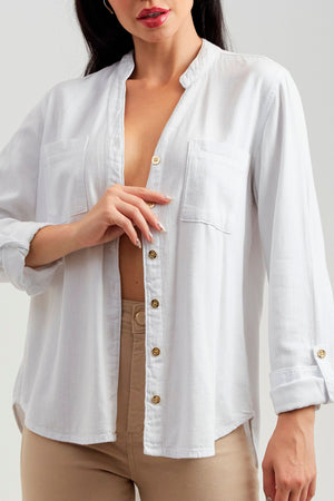 Camisa de Linho Térmico Dunas Branca