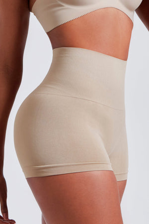 Calcinha Boxer Modeladora Bege