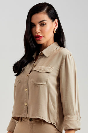 Camisa Térmica Cropped Nude Liocel