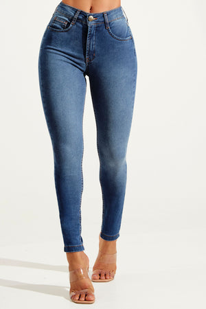 Calça Jeans Modeladora Inesquecível Skinny Cós Médio