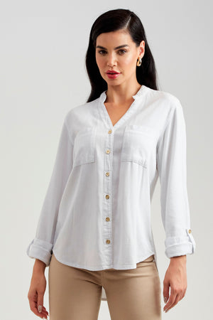 Camisa de Linho Térmico Dunas Branca