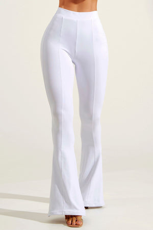 Calça Premium Curve Toda Dupla Flare Branca