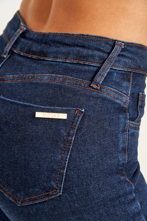 Calça Jeans Modeladora Luxury Flare Cós Médio