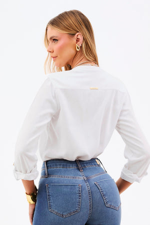 Camisa de Linho Térmico Dunas Branca