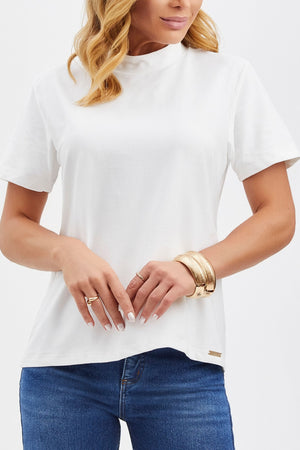 Camiseta Premium Basic Algodão Egípcio Off White