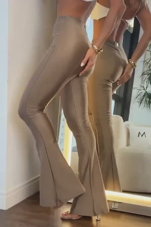 Calça Modeladora Glam Flare Cós Alto Fendi