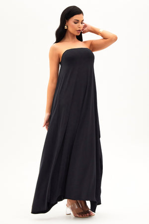 Vestido Premium Basic Tomara que Caia Preto