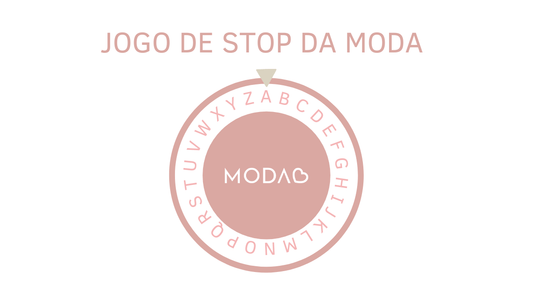 Jogo de stop da Modab: roupas, cor e tendência de A a Z.