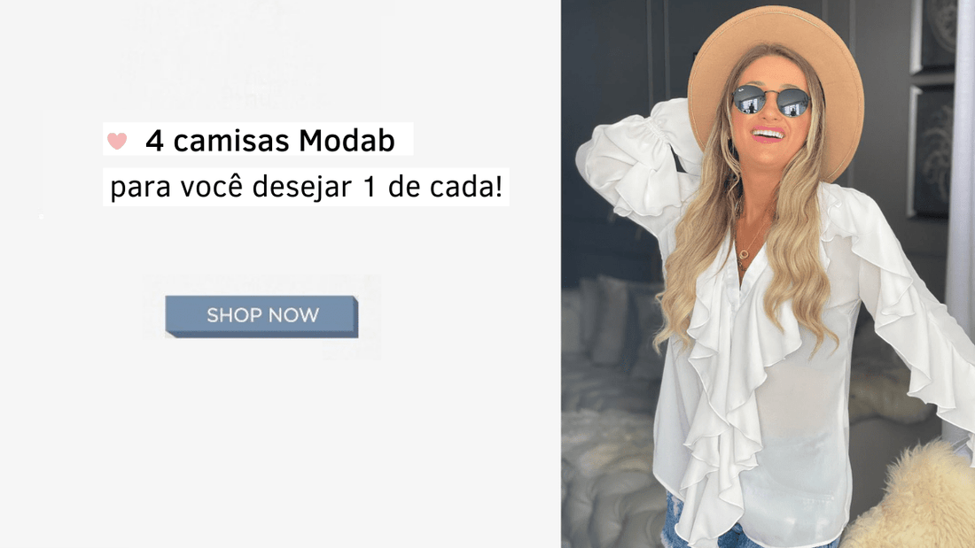 4 camisas Modab para você desejar 1 de cada!