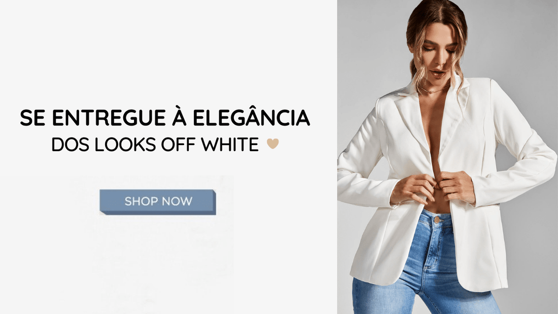 Se entregue à elegância dos looks off white