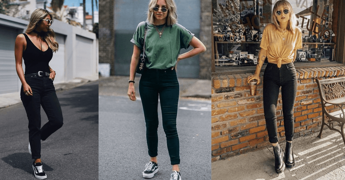 5 Looks com Calça Jeans Preta para você arrasar!