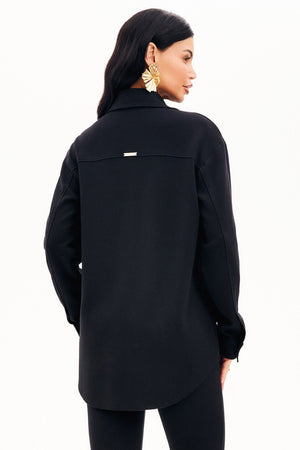 Camisa Oversized Comfort Office Preta