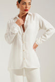 Camisa Térmica Oversized Impecável Off white Liocel
