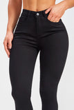 Calça Jeans Modeladora Skinny Preto Intenso Cós Médio