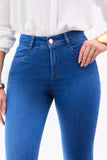 Calça Jeans Modeladora Linea Flare Cós Médio Jeans Médio