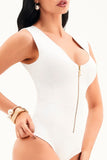 Body Curve Ultra Modelador Zíper Branco