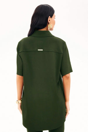 Camisa Manga Curta Comfort Office Verde