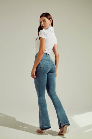 Calça Jeans Flare
