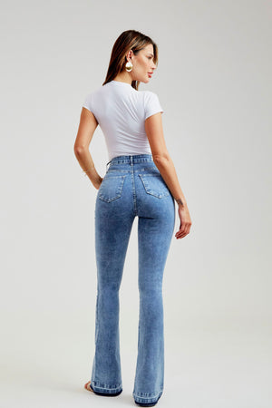 Calça Jeans Flare