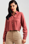 Camisa Cropped Térmica Red Cherry