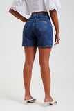 Shorts Jeans Modelador Basic Escuro