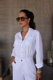 Camisa de Linho Térmico Dunas Branca