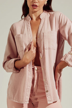 Camisa Jeans Encantadora Rosa