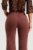 Calça Jeans Modeladora Wide Leg Coffee