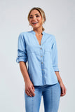 Camisa Azul Tecido Eco