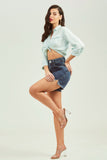 Shorts Jeans Modelador Basic Escuro