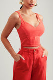 Cropped Ultra Premium Vermelho Vibrante