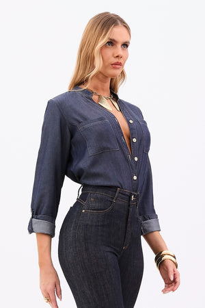 Camisa Térmica Clássica Liocel Azul