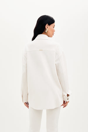 Camisa Oversized Comfort Office Off White