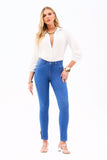 Calça Jeans Modeladora Linea Skinny Cós Médio Jeans Médio