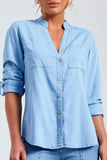 Camisa Azul Tecido Eco