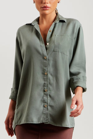 Camisa Térmica Oversized Verde Liocel