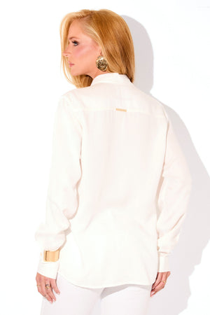 Camisa Feminina de Liocel Aura Off White