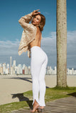 Calça Premium Curve Toda Dupla Skinny Branca