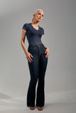 Calça Jeans Modeladora Fantástica Flare Cós Alto