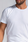 Camiseta Masculina PIMA Gola Redonda Branca