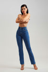 Calça Jeans Modeladora Reta Clássica