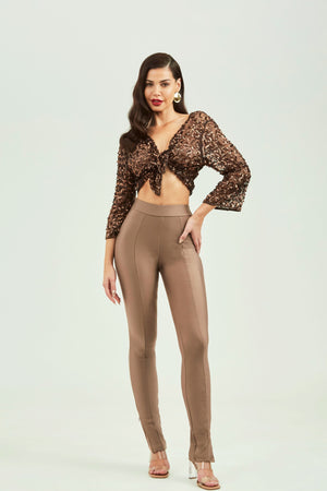 Calça Ultra Modeladora Glam Skinny Fendi Cós Alto