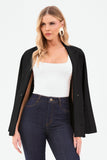 Blazer Estilo Alfaiataria Comfort Office Preto