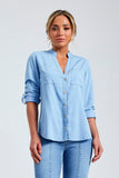 Camisa Azul Tecido Eco