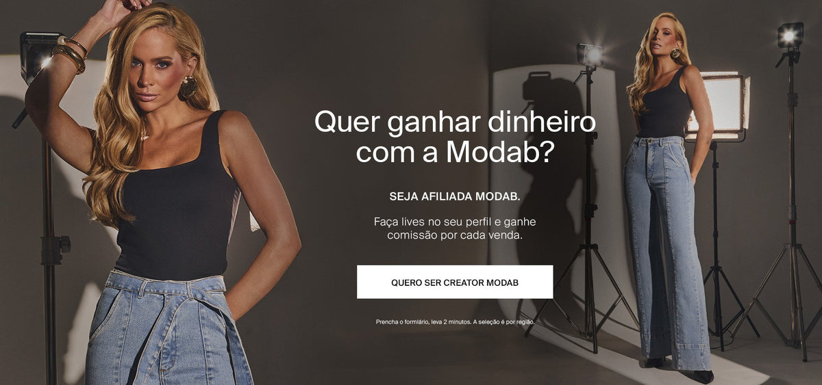 Quer ganhar dinheiro com a Modab? Seja afiliada Modab