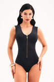 Body Ultra Modelador Zíper Preto