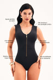 Body Ultra Modelador Zíper Preto