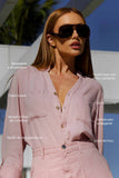 Camisa de Linho Térmico Dunas Rosa