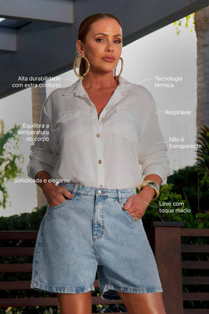 Camisa Térmica Impecável Off White Liocel