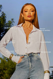 Camisa Impermeável Manga Longa Branca